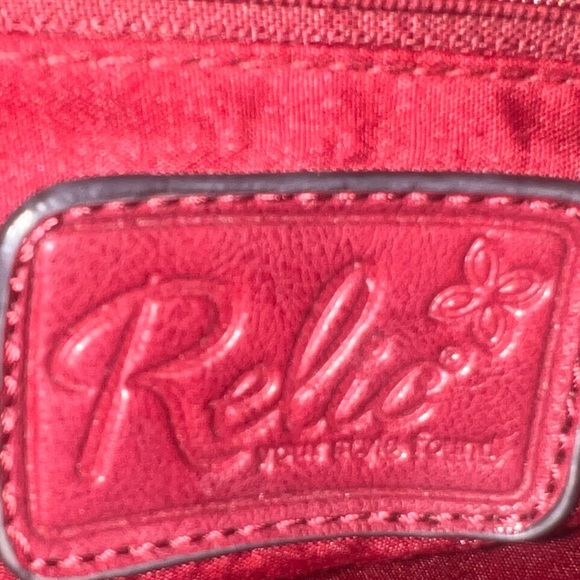 Relic Elegant Red Braided Straps Shoulder Bag - Picture 5 of 6